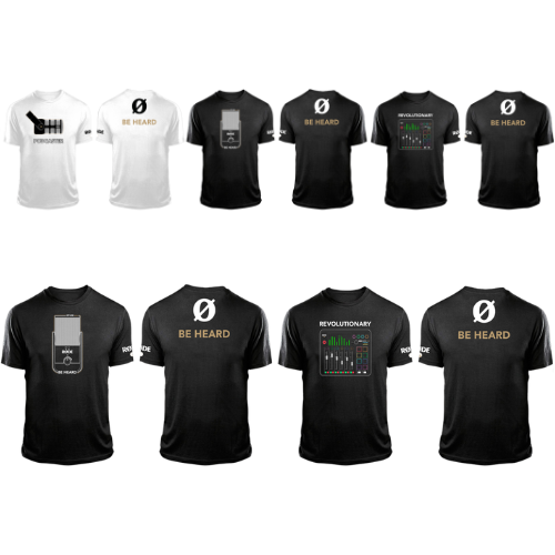 Podcasters Month branded shirts