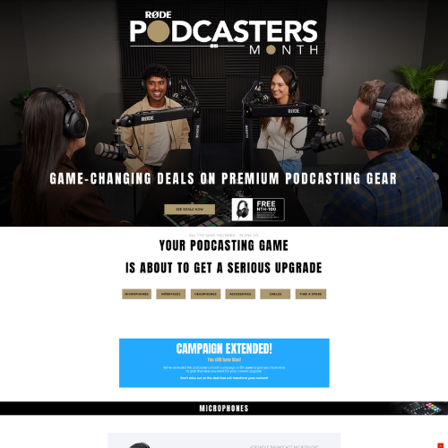 Podcasters Month dealer emailer